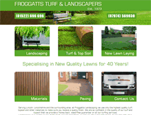 Tablet Screenshot of froggattsturf.co.uk